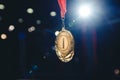 Gold medal winner for first place Royalty Free Stock Photo