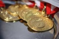 Gold medal winner Royalty Free Stock Photo