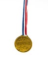 Gold medal winner pendant Royalty Free Stock Photo