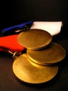 Gold Medals Royalty Free Stock Photo