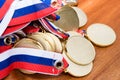 Gold medals Royalty Free Stock Photo