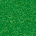 Gold messy lines on green background. Vector seamless pattern. Abstract background for design Royalty Free Stock Photo