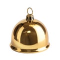 Gold Metal Bell with Ring Handle Royalty Free Stock Photo