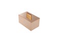 gold metal box for cosmetic Royalty Free Stock Photo