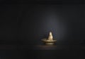 Gold metal Buddha