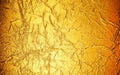 Gold metal damaged foil texture