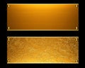 Gold metal plate background