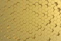 Gold metal plate background or texture