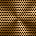 Gold metal screen background Royalty Free Stock Photo