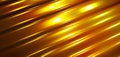Gold metal texture background, interesting striped golden waves pattern