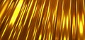 Gold metal texture background, interesting striped golden waves pattern