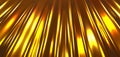 Gold metal texture background, interesting striped golden waves pattern