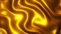 Gold metal texture with waves, liquid golden metallic