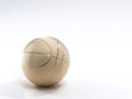 Gold metalic Basketball close-up on bright studio background Royalty Free Stock Photo