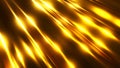 Gold metallic background, shiny striped 3D metal abstract backgroun