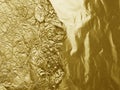 Gold metallic crumpled foil texture background Royalty Free Stock Photo