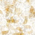 Gold metallic handmade rice paper texture. Seamless washi sheet background with golden blur metal flakes. For modern