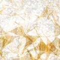 Gold metallic handmade rice paper texture. Seamless washi sheet background with golden blur metal flakes. For modern