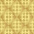 Gold metallic regular seamless pattern.