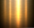 Gold metallic texture with brushed metal pattern, shiny industrial and technology background Royalty Free Stock Photo