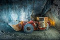 Gold mine tunnel Royalty Free Stock Photo