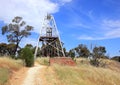 Gold mining poppets in country Victoria, Australia Royalty Free Stock Photo
