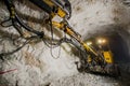 Gold mining underground Royalty Free Stock Photo