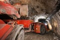 Gold mining underground Royalty Free Stock Photo