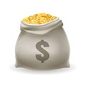 Gold money sack Royalty Free Stock Photo