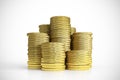 Gold Money stacks Royalty Free Stock Photo