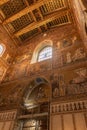 The Gold Mosaic Decoration Inside The Cathedral Of Monreale, In The South Of Italy