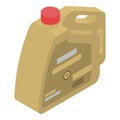 Gold motor oil icon, isometric style Royalty Free Stock Photo