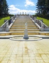 Gold mountain cascade in Lower park of Peterhof, Saint Petersburg, Russia