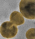 Gold nanoparticles at high resolution Royalty Free Stock Photo
