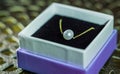 Gold neckless with white pearl