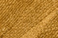 Gold netting fabric decor