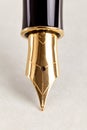 Gold nibbed fountain pen Royalty Free Stock Photo