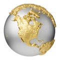 Gold North America Royalty Free Stock Photo