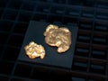 Gold nuggets Royalty Free Stock Photo