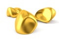 Gold nuggets Royalty Free Stock Photo