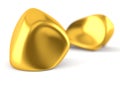 Gold nuggets Royalty Free Stock Photo