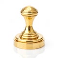 Gold object isolated on white background