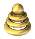 Gold object for modern company