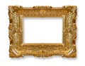 Gold old frame. Royalty Free Stock Photo