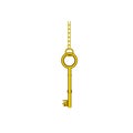 gold old key hanging icon Royalty Free Stock Photo