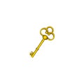 gold old key icon stock Royalty Free Stock Photo
