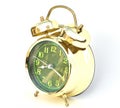 Gold old style alarm clock