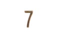 Gold old vintage retro Font Number 7