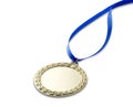 Gold olympics medal 3 with clipping path Royalty Free Stock Photo