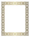 Gold openwork frame